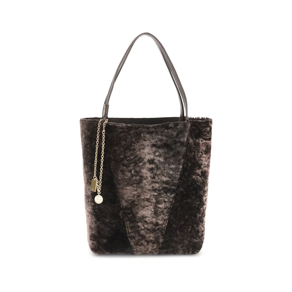Chloé Brown Lamb Ovis Aries Aries Shoulder Bag Chloé