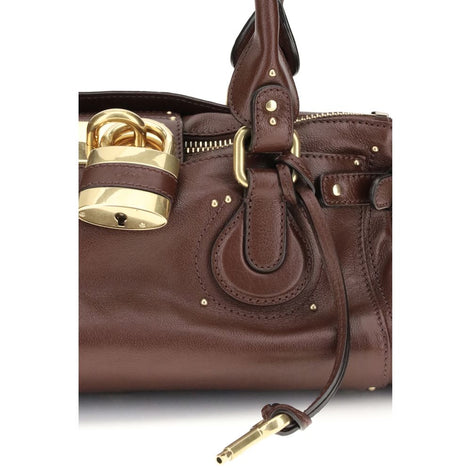 Chloé Bordeaux Buffalo Leather Shoulder Bag Chloé