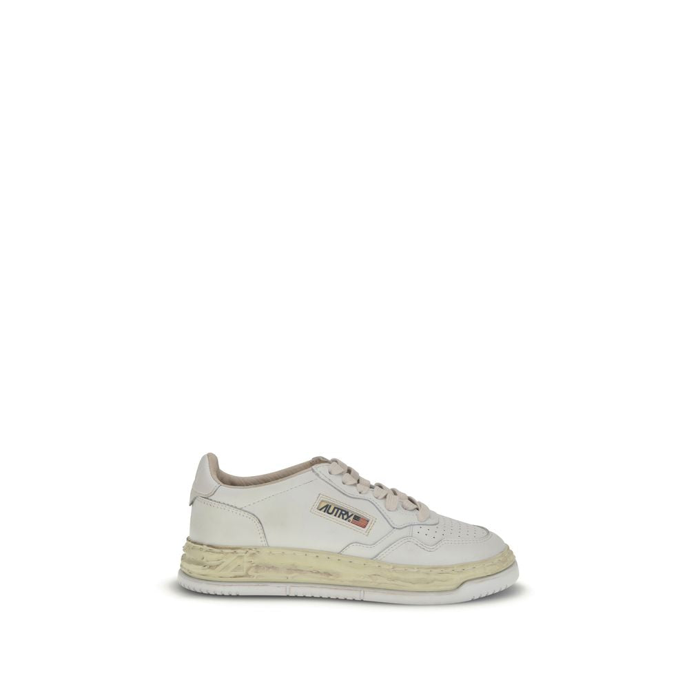 Autry White Leather Athletic Sneakers Autry