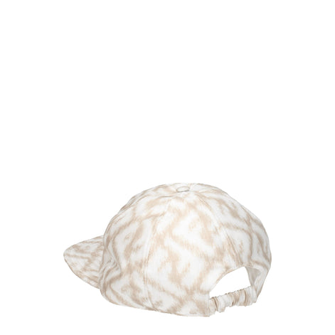 Fendi Beige Silk Cap (Baseball Hat) Fendi