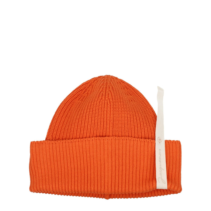 Jacquemus Orange Cotton Beanie Jacquemus