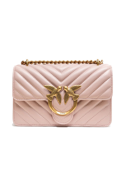 PINKO Powder Pink Love One Mini Shoulder Bag PINKO