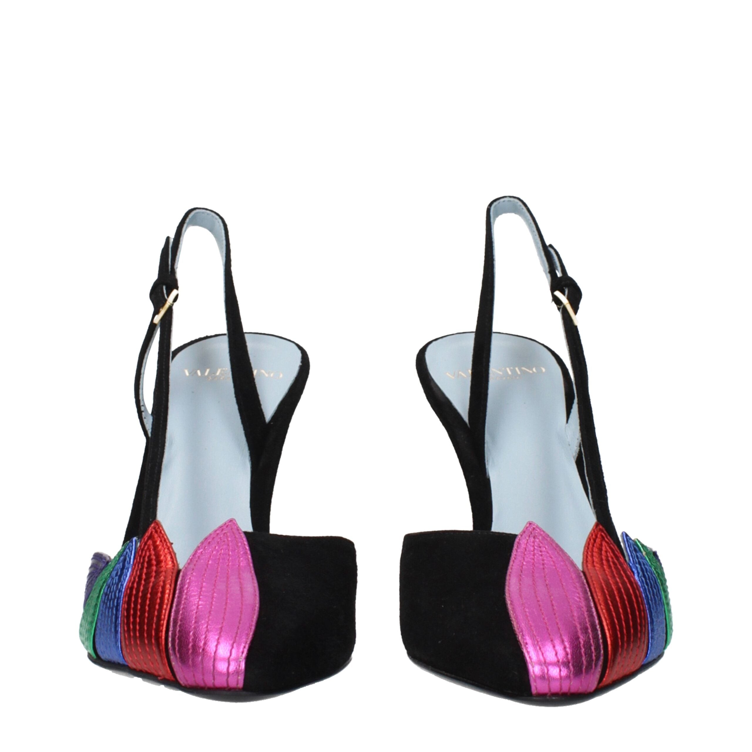 Valentino Garavani Black Leather High Heel Pumps Valentino Garavani