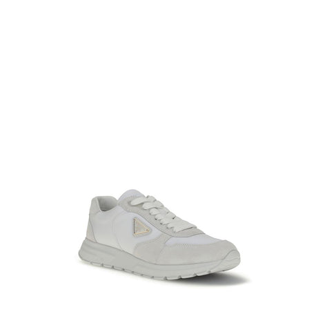 Prada White Recycled Polyamide Athletic Sneakers Prada