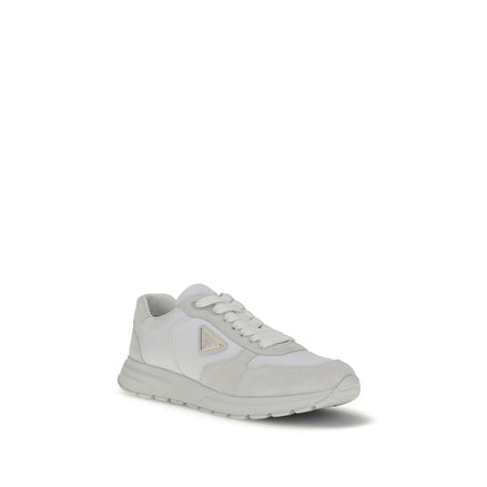 Prada White Recycled Polyamide Athletic Sneakers Prada