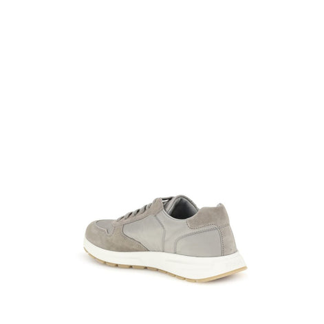 Prada Gray Recycled Polyamide Athletic Sneakers Prada