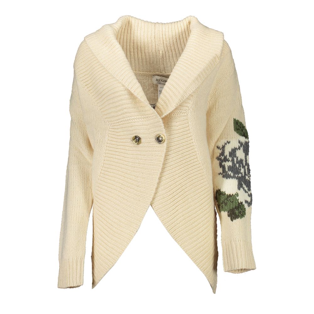 Blugirl Beige Acrylic Women Cardigan Blugirl