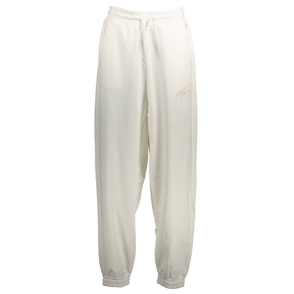 Tommy Hilfiger White Cotton Pant Tommy Hilfiger