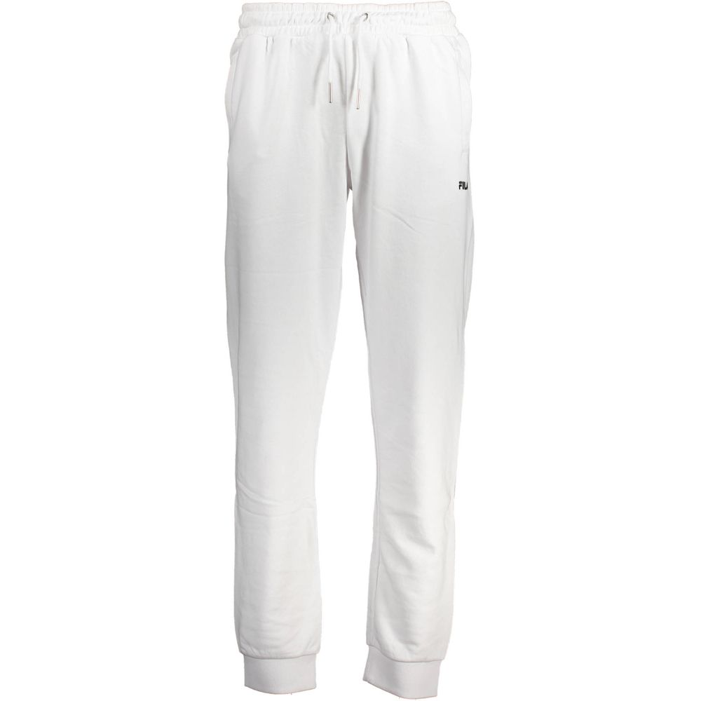 Fila White Cotton Athletic Pants Fila