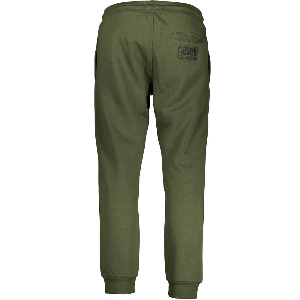 Cavalli Class Verde Polyester Men Sweatpant Cavalli Class