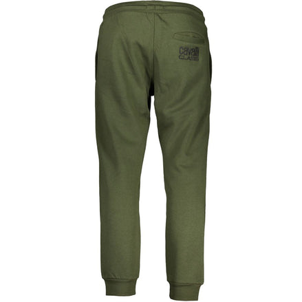 Cavalli Class Verde Polyester Men Sweatpant Cavalli Class