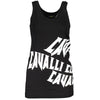 Cavalli Class Black Cotton Women Tank Top Cavalli Class