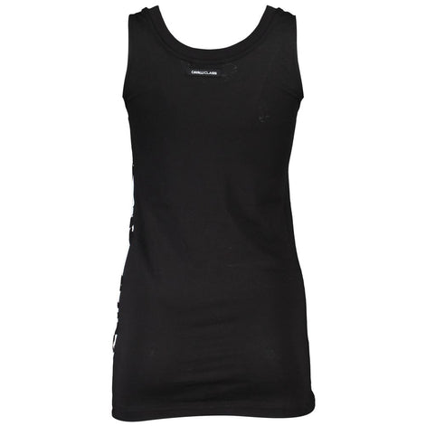 Cavalli Class Black Cotton Women Tank Top Cavalli Class