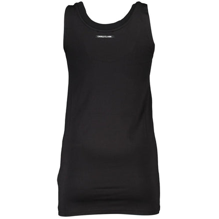 Cavalli Class Black Cotton Women Tank Top Cavalli Class