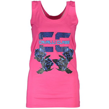 Cavalli Class Rosa Cotton Women Tank Top Cavalli Class