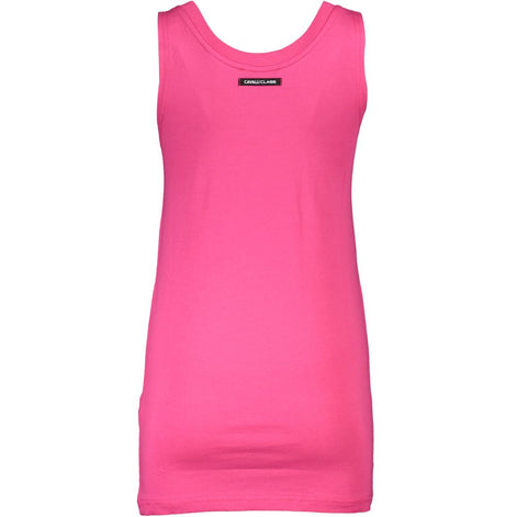 Cavalli Class Rosa Cotton Women Tank Top