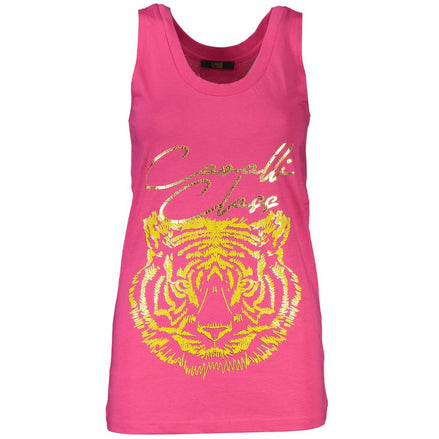 Cavalli Class Rosa Cotton Women Tank Top Cavalli Class