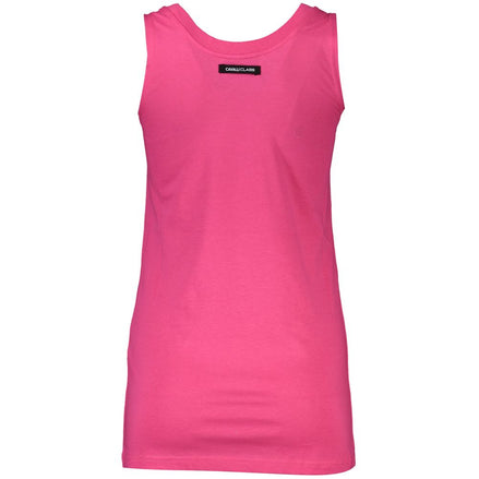Cavalli Class Rosa Cotton Women Tank Top Cavalli Class