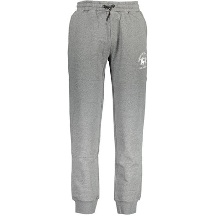 La Martina Gray Cotton Men's Sweatpants La Martina