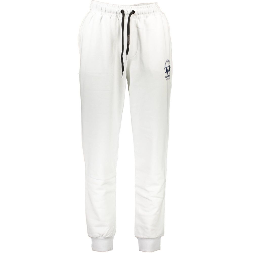 La Martina Bianco Cotton Men's Track Pant La Martina