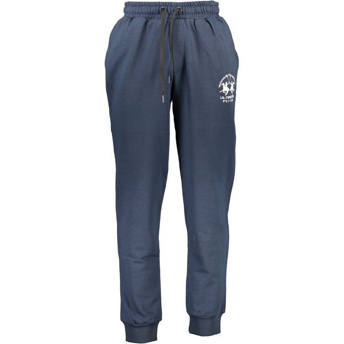 La Martina Blue Cotton Men's Track Pant La Martina