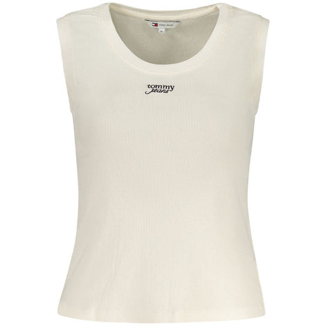 Tommy Hilfiger Beige Cotton Women Tank Top