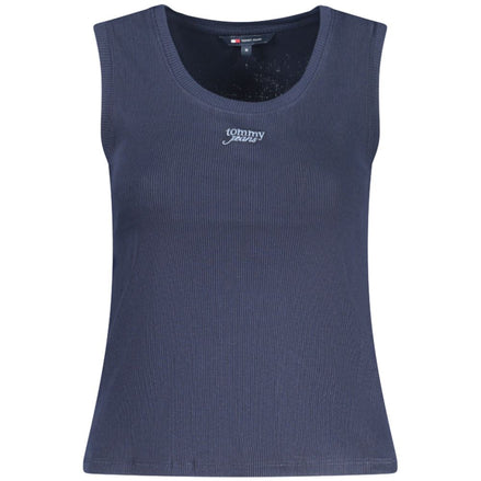 Tommy Hilfiger Blue Cotton Tank Top Tommy Hilfiger