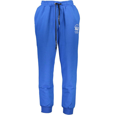 La Martina Blue Cotton Men's Track Pant La Martina