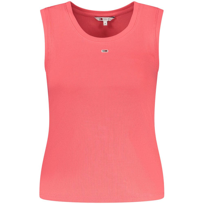 Tommy Hilfiger Pink Cotton Tank Top Tommy Hilfiger