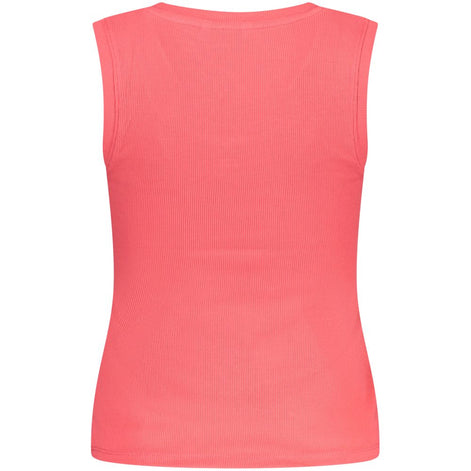 Tommy Hilfiger Pink Cotton Tank Top Tommy Hilfiger