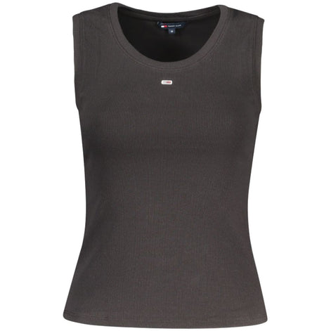 Tommy Hilfiger Black Cotton Tank Top Tommy Hilfiger