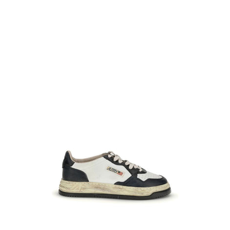 Autry Cream Leather Athletic Sneakers Autry