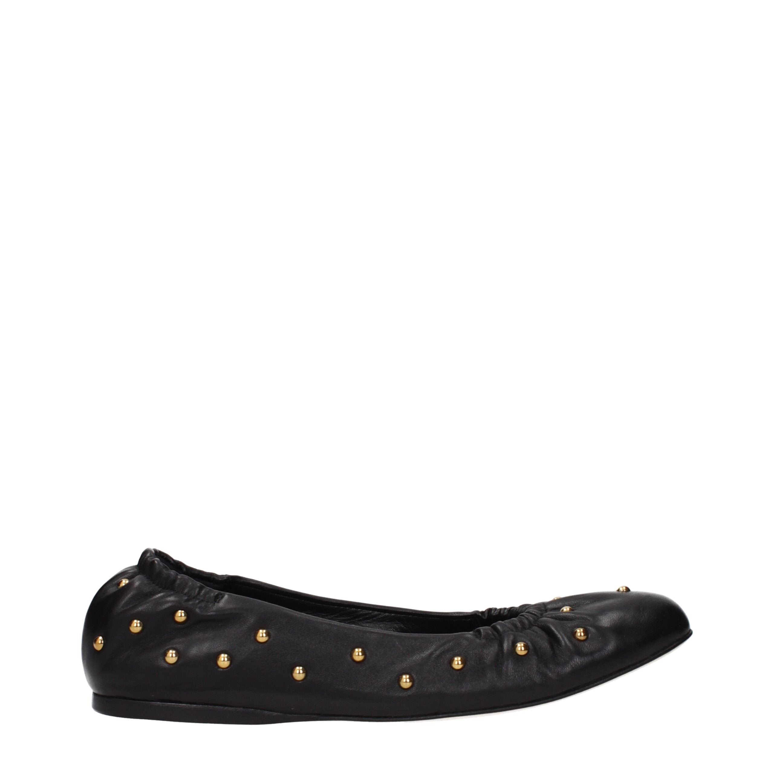 Chloé Black Leather Ballet Flats Chloé
