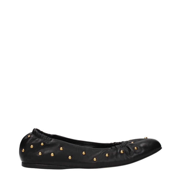 Chloé Black Leather Ballet Flats Chloé