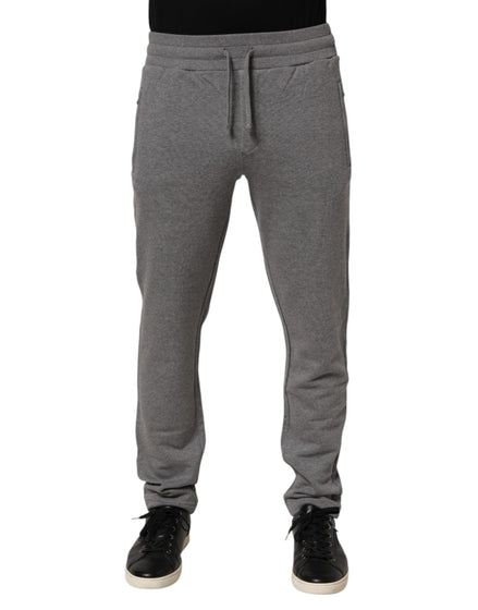 Dolce & Gabbana Cotton Jogger Sweatpants Trouser Gray Dolce & Gabbana