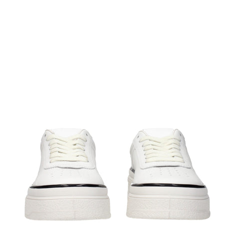 Jil Sander White Leather Platform Sneakers Jil Sander