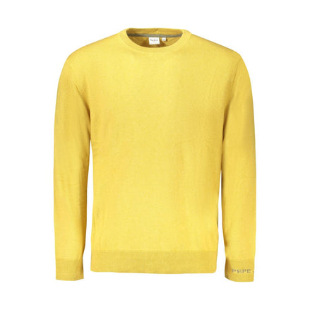 Pepe Jeans Yellow Cotton Men Sweater Pepe Jeans