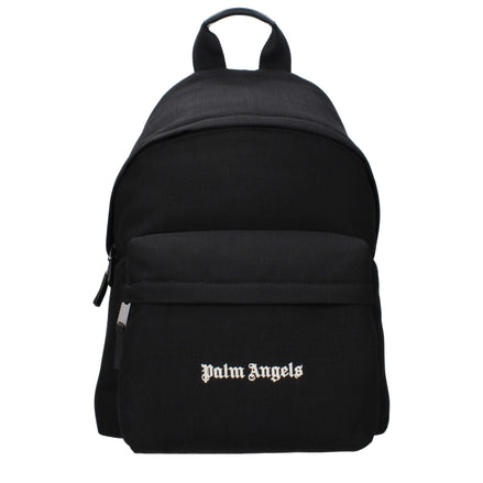 Palm Angels Black Fabric Backpack Palm Angels