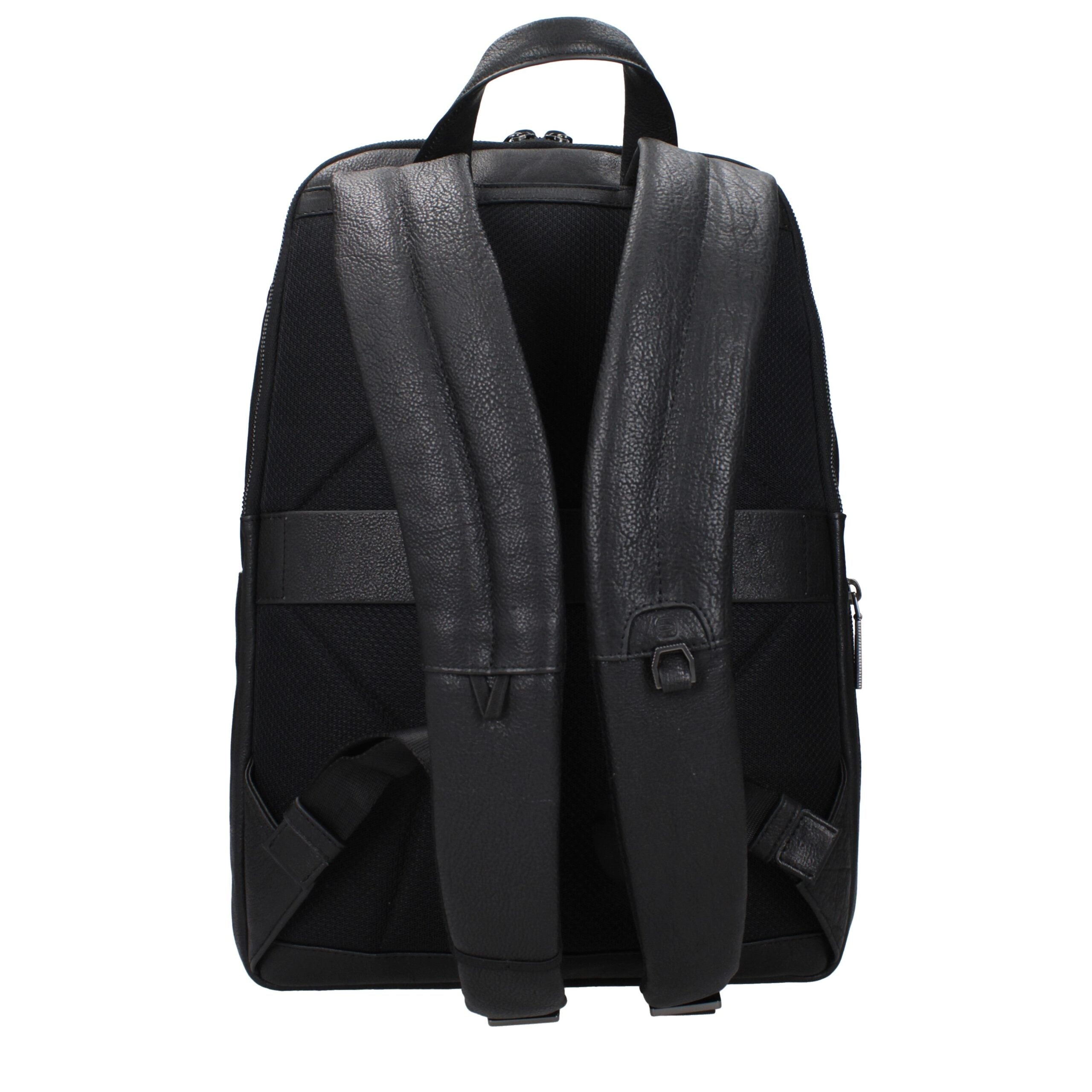 Piquadro Black Leather Backpack Piquadro