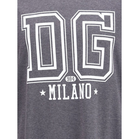 Dolce & Gabbana Gray Cotton T-Shirt Dolce & Gabbana