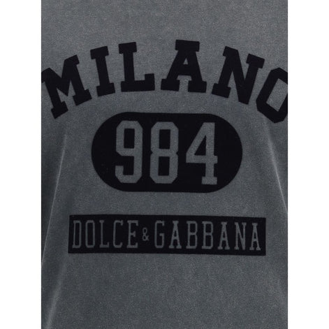 Dolce & Gabbana Gray Cotton T-Shirt Dolce & Gabbana