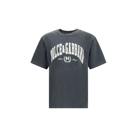 Dolce & Gabbana Gray Cotton T-Shirt Dolce & Gabbana