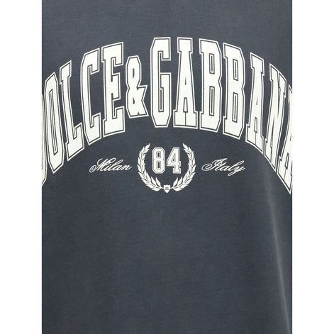 Dolce & Gabbana Gray Cotton T-Shirt Dolce & Gabbana