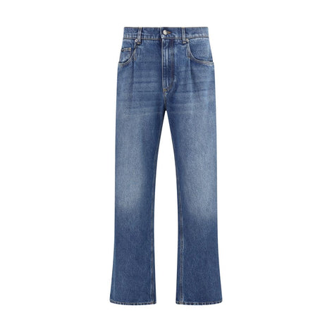 Dolce & Gabbana Blue Cotton Relaxed Fit Jeans Dolce & Gabbana