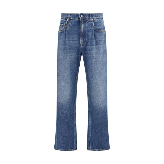 Dolce & Gabbana Blue Cotton Relaxed Fit Jeans Dolce & Gabbana