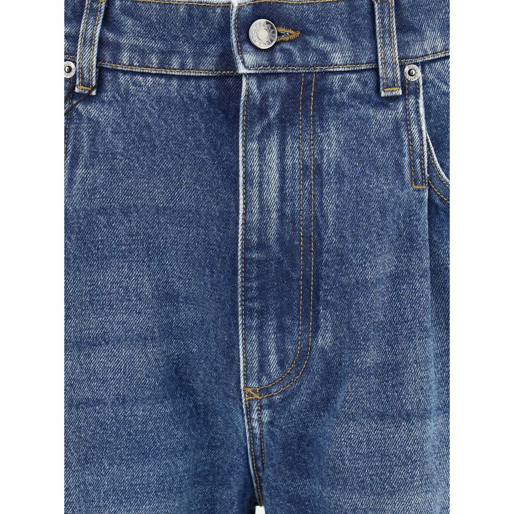 Dolce & Gabbana Blue Cotton Relaxed Fit Jeans Dolce & Gabbana