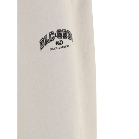 Dolce & Gabbana Beige Cotton Athletic Pants Dolce & Gabbana
