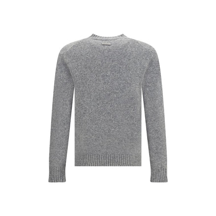 Dolce & Gabbana Gray Fleece Wool Sweatshirt Dolce & Gabbana