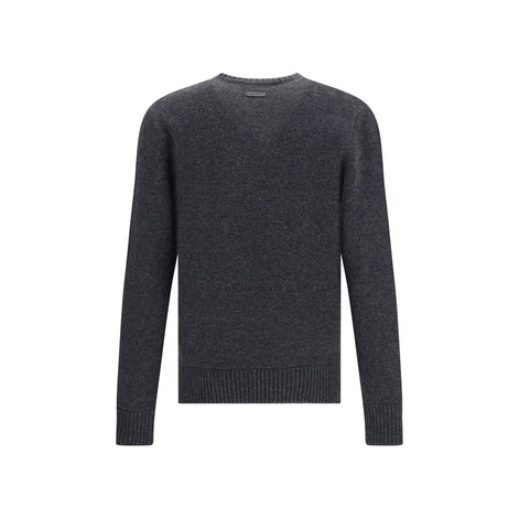 Dolce & Gabbana Gray Fleece Wool Sweatshirt Dolce & Gabbana