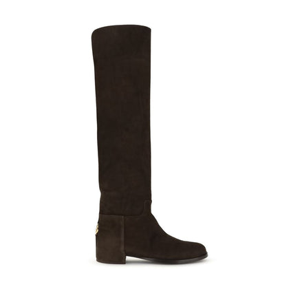 Dolce & Gabbana Brown Calf Leather Bos Taurus Ankle Boots Dolce & Gabbana